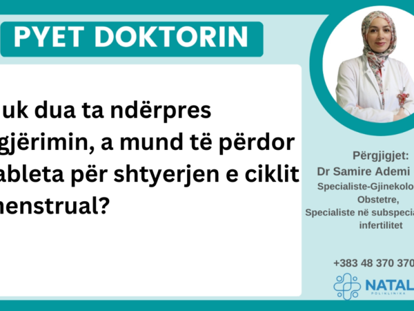 Nuk dua ta ndërpres agjërimin, a mund të përdor tableta për shtyerjen e ciklit menstrual?